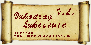 Vukodrag Lukešević vizit kartica